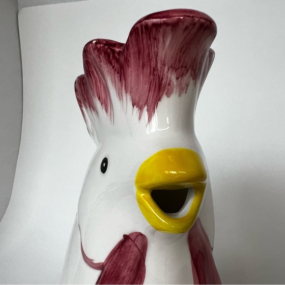 Vintage Hen Ceramic Hand Painted Pitcher FWC Made In Thailand - Picture 13 of 15